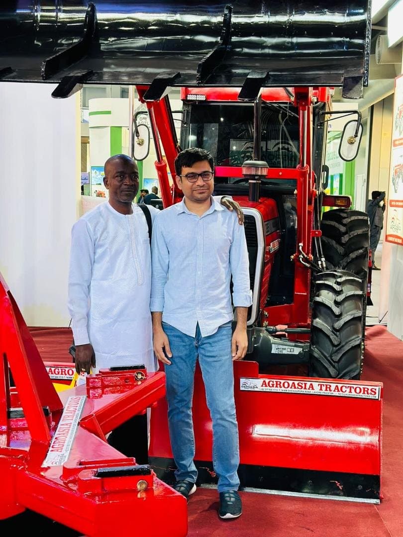 Laluna Enterprise with partners at an international tractor exhibition