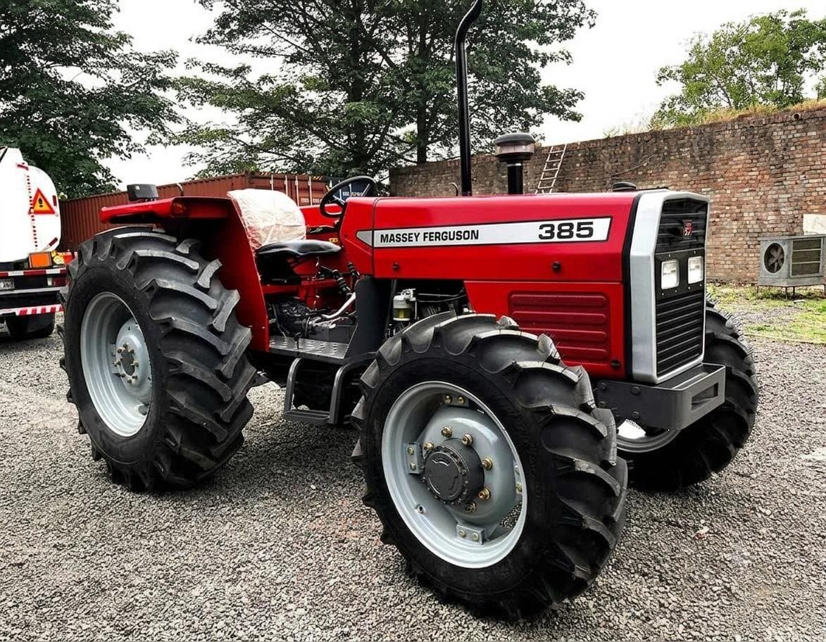 Massey Ferguson 385 4WD tractor supplied by Laluna Enterprise in Ghana